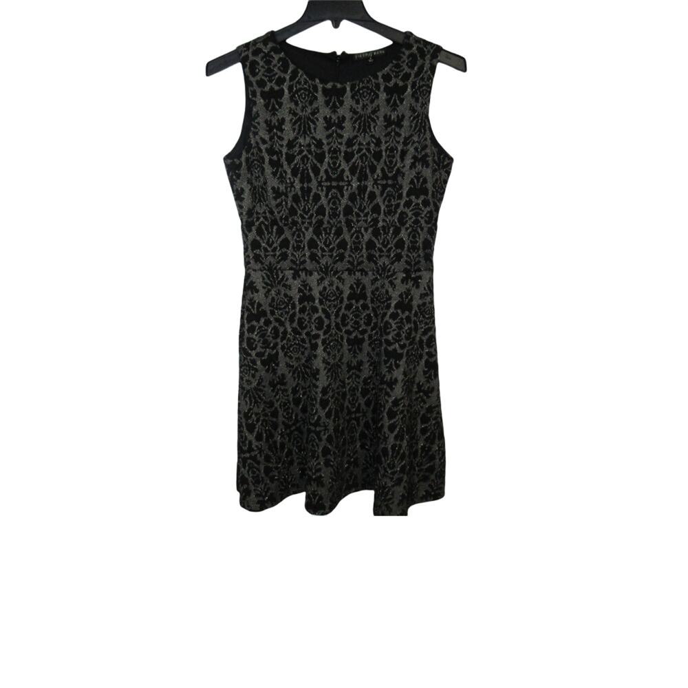 Fifth & Park Black with Gold and Silver designed Dress